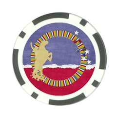Cowboy/Cowgirl-Poker Chip - Poker Chip Card Guard