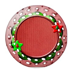 Christmas ornament - Round Filigree Ornament (Two Sides)