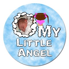 My Little Angel Girl Round 5 inch Magnet - Magnet 5  (Round)
