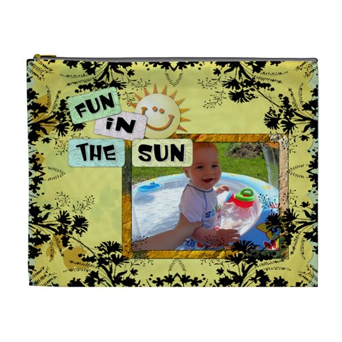 Fun In The Sun Xl Cosmetic Bag By Lil Front