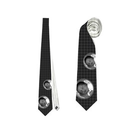 Houndstooth Double Sided Neck Tie - Necktie (Two Side)