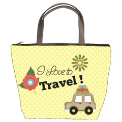 Bucket Bag- I love to travel