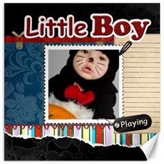 little boy - Canvas 12  x 12 
