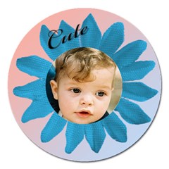 Cute as a Daisy 2 magnet - Magnet 5  (Round)