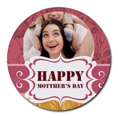 happy mothers day - Round Mousepad