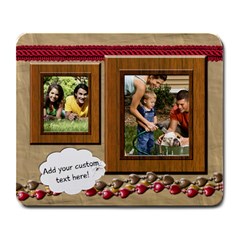Brown Red Frames Photo Mousepad - Large Mousepad