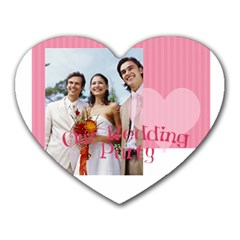 wedding - Heart Mousepad