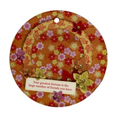 Friends/Beauty/oriental-round ornament (2 sides) - Round Ornament (Two Sides)
