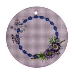 Purple/Heal/Mother-round ornament (2 sides) - Round Ornament (Two Sides)