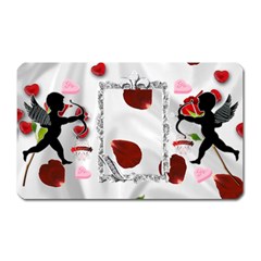 Roses and hearts - Magnet (Rectangular)