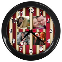 The Family Clock - Wall Clock (Black)
