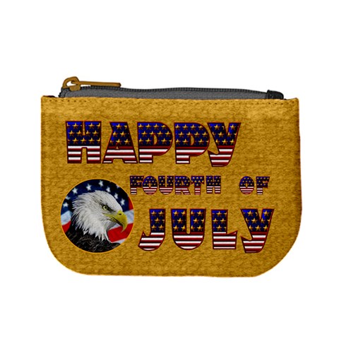 Happy 4th Of July Mini Coin Purse By Catvinnat Front