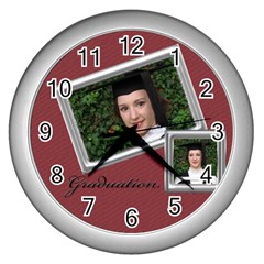 Graduation Clock - Wall Clock (Silver)