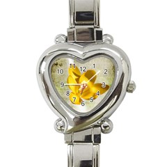 flower watch - Heart Italian Charm Watch