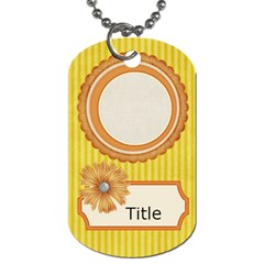 Tutti-Frutti Yellow Tag - Dog Tag (One Side)