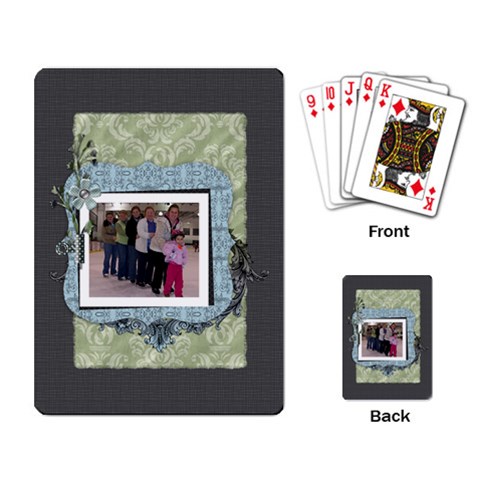 Summer Sophisticate Playing Cards By Klh Back