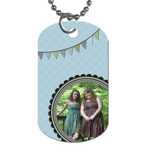 Summer Sophisticate Dog Tag By Klh Front