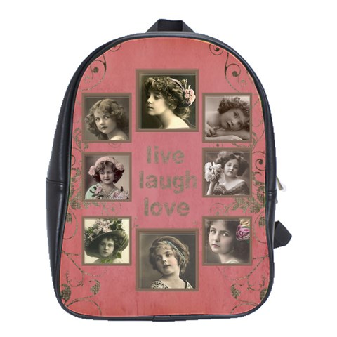 My Rosa Botanica Large School Bag Back Pack By Catvinnat Front