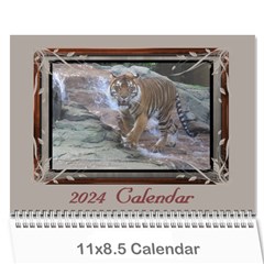 Cream classic 2024 (any Year) Calendar - Wall Calendar 11  x 8.5  (12-Months)