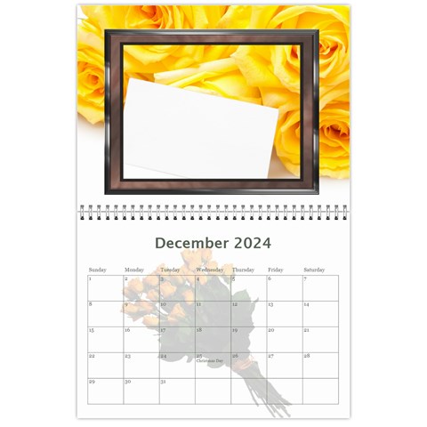 Roses For You (any Year) 2024 Calendar By Deborah Dec 2024