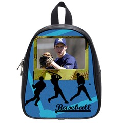 School bag small - i love baseball - School Bag (Small)