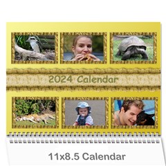 Tutti general purpose (any Year) Calendar 2024 - Wall Calendar 11  x 8.5  (12-Months)
