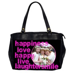 Happiness 2 sided Oversized Office Bag - Oversize Office Handbag (2 Sides)