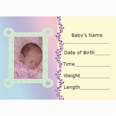 birth announcement  - 5  x 7  Photo Cards