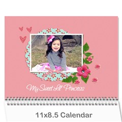 Calendar- My Lil  Princess - Wall Calendar 11  x 8.5  (12-Months)