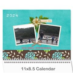 Calendar - Our family Our memories - Wall Calendar 11  x 8.5  (12-Months)
