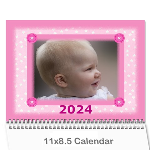 Pretty In Pink 2024 (any Year) Calendar By Deborah Cover