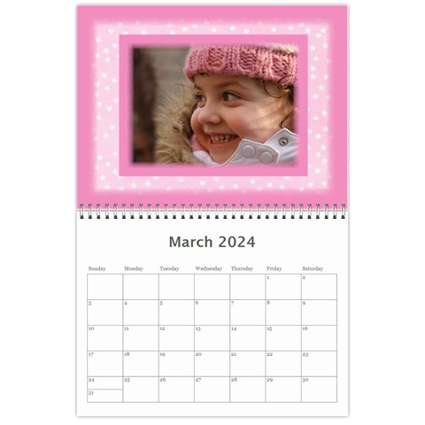 Pretty In Pink 2024 (any Year) Calendar By Deborah Mar 2024