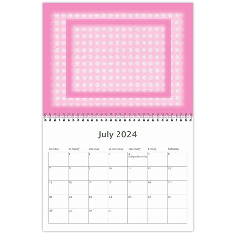 Pretty In Pink 2024 (any Year) Calendar By Deborah Jul 2024