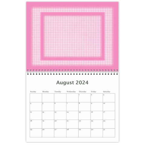 Pretty In Pink 2024 (any Year) Calendar By Deborah Aug 2024