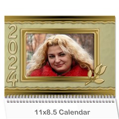 Formal elegant 2024 (any Year) Calendar - Wall Calendar 11  x 8.5  (12-Months)