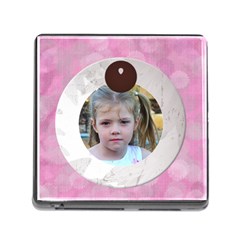 Memory Card Reader - Pink Daisies - Memory Card Reader (Square 5 Slot)
