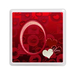 I Heart You Red Love Memory card reader - Memory Card Reader (Square)