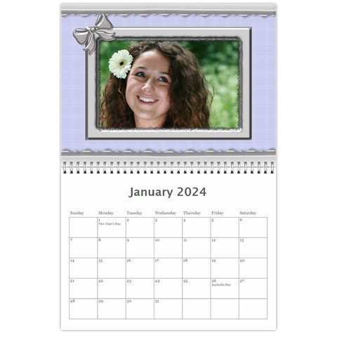 Elegant In Silver 2024 (any Year) Calendar By Deborah Jan 2024