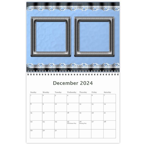 Elegant In Silver 2024 (any Year) Calendar By Deborah Dec 2024