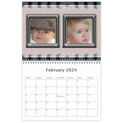 Elegant In Silver 2024 (any Year) Calendar By Deborah Feb 2024