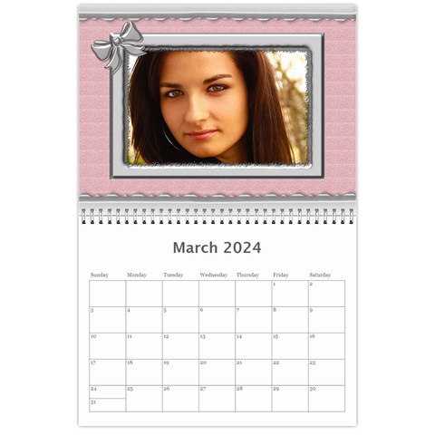 Elegant In Silver 2024 (any Year) Calendar By Deborah Mar 2024