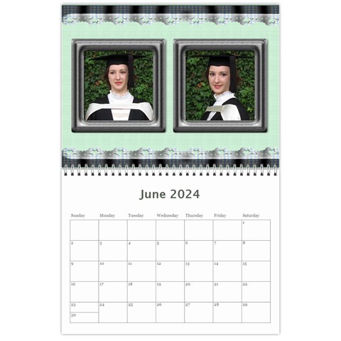 Elegant In Silver 2024 (any Year) Calendar By Deborah Jun 2024