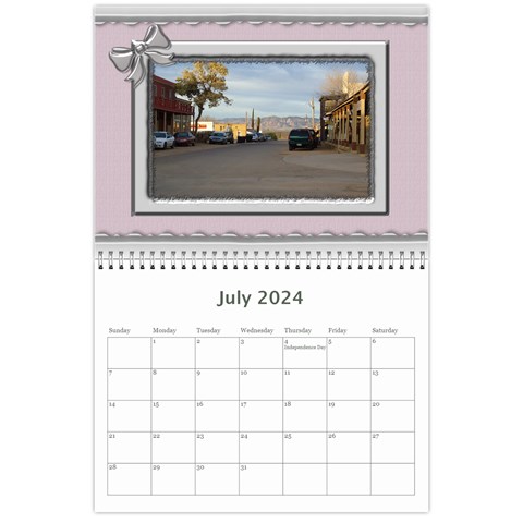 Elegant In Silver 2024 (any Year) Calendar By Deborah Jul 2024