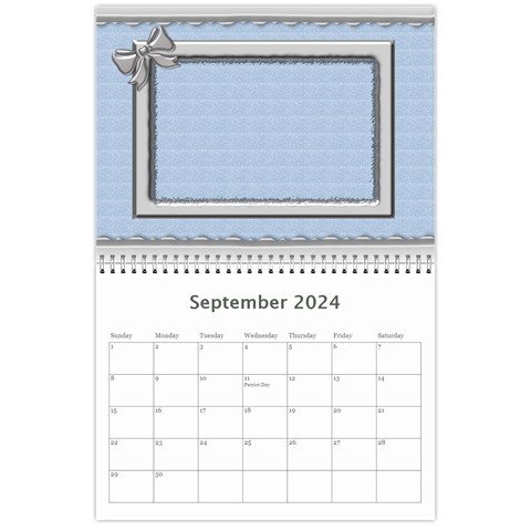 Elegant In Silver 2024 (any Year) Calendar By Deborah Sep 2024