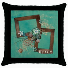 BEACH/Vacation/summer Pillow - Throw Pillow Case (Black)