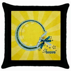 Brave/Kids Pillowcase (1 side) - Throw Pillow Case (Black)
