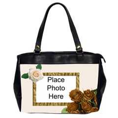 roses roses (2 sided) office bag - Oversize Office Handbag (2 Sides)