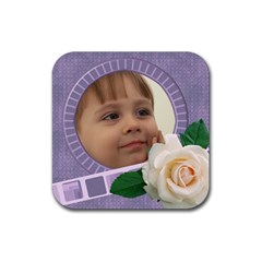 My little Rose coaster - Rubber Coaster (Square)