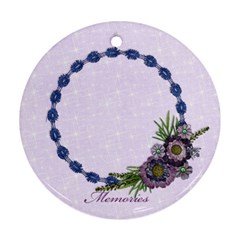 Purple/Heal/girl-Ornament (Round, 1 side) - Ornament (Round)