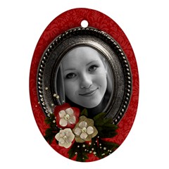 Christmas/blessings-ornament (oval, 1 side) - Ornament (Oval)